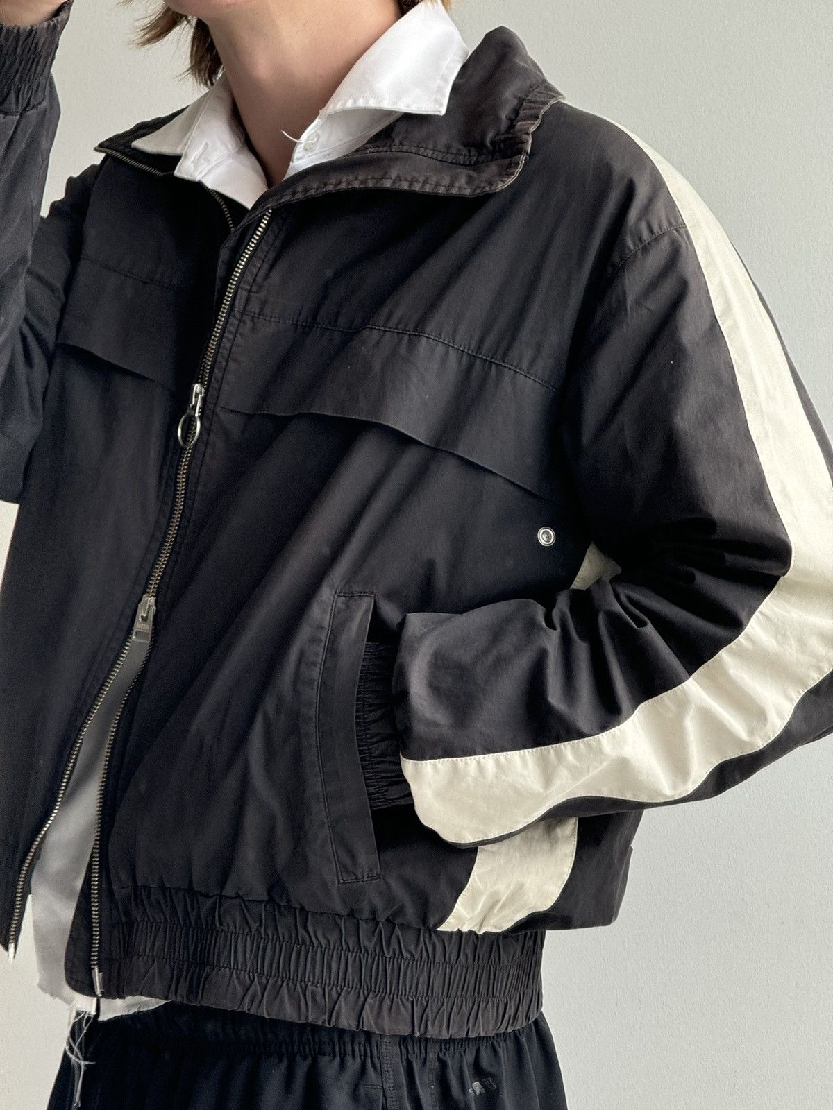 AMI AMI Paris Nylon Zip Up Bomber Light Jacket Size US L / EU 52-54 / 3 - 2 Thumbnail