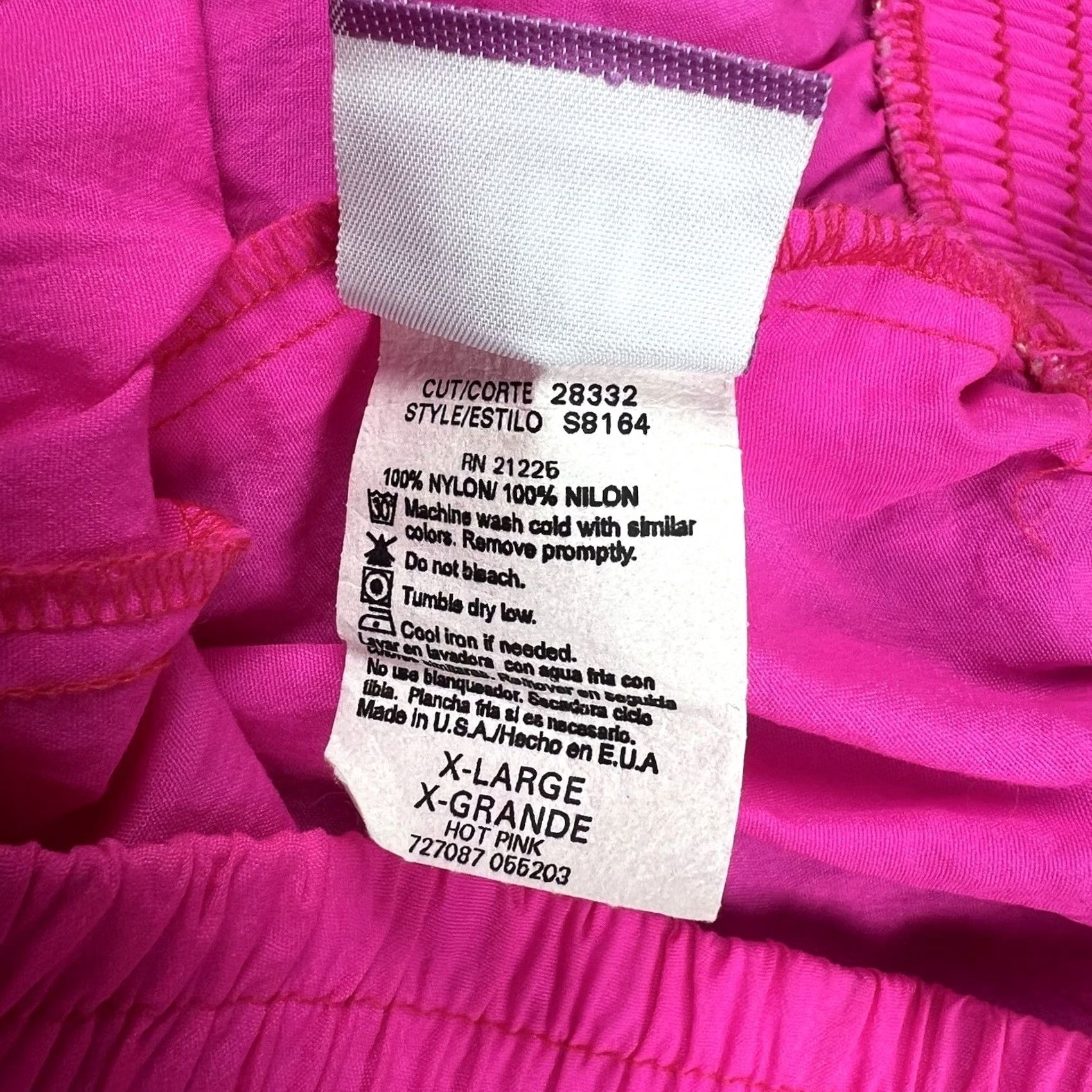 Athletic Works VINTAGE 90s Neon Pink 30” Waist Nylon Lightweight Summer Shorts Women XL Athletic Works/Nylon/Activewear Size 40" / US 18 - 8 Thumbnail