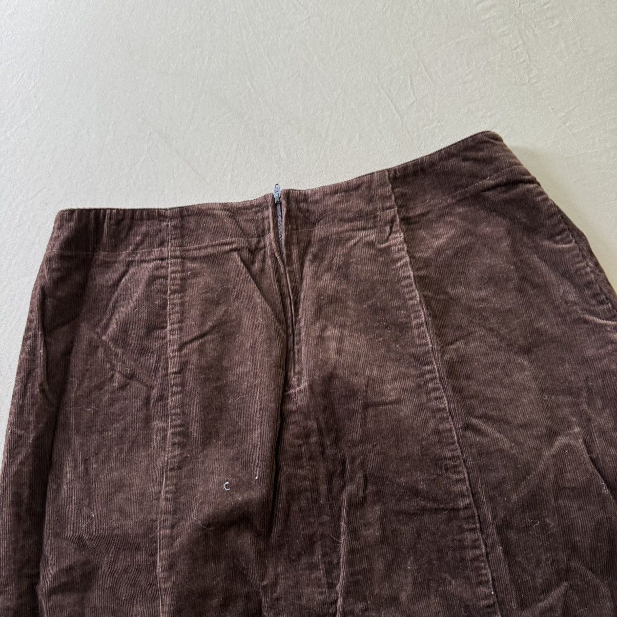 Other Vintage Y2K corduroy A-Line skirt with zipper detail Size 34" / US 12 / IT 48 - 6 Thumbnail