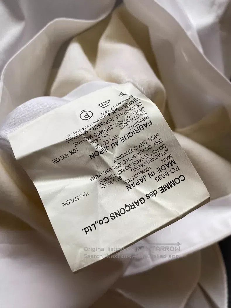 Comme des Garcons Comme Des Garcons White Patchwork Long Shirt Size M / US 6-8 / IT 42-44 - 5 Thumbnail