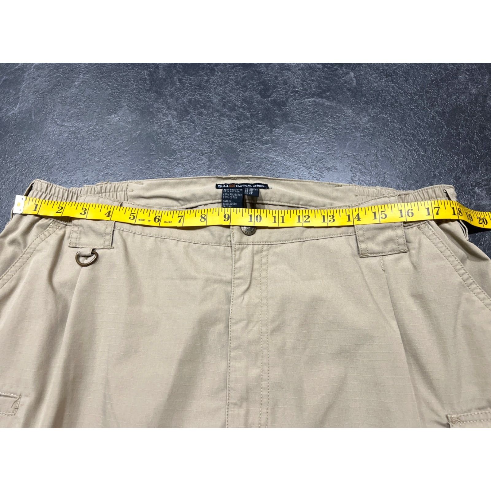 Vintage 5.11 Tactical Beige Khaki Cargo Pants - 40x34 - Lightweight, Moisture Wicking, Anti-Odor - Men’s Size US 40 / EU 56 - 4 Thumbnail