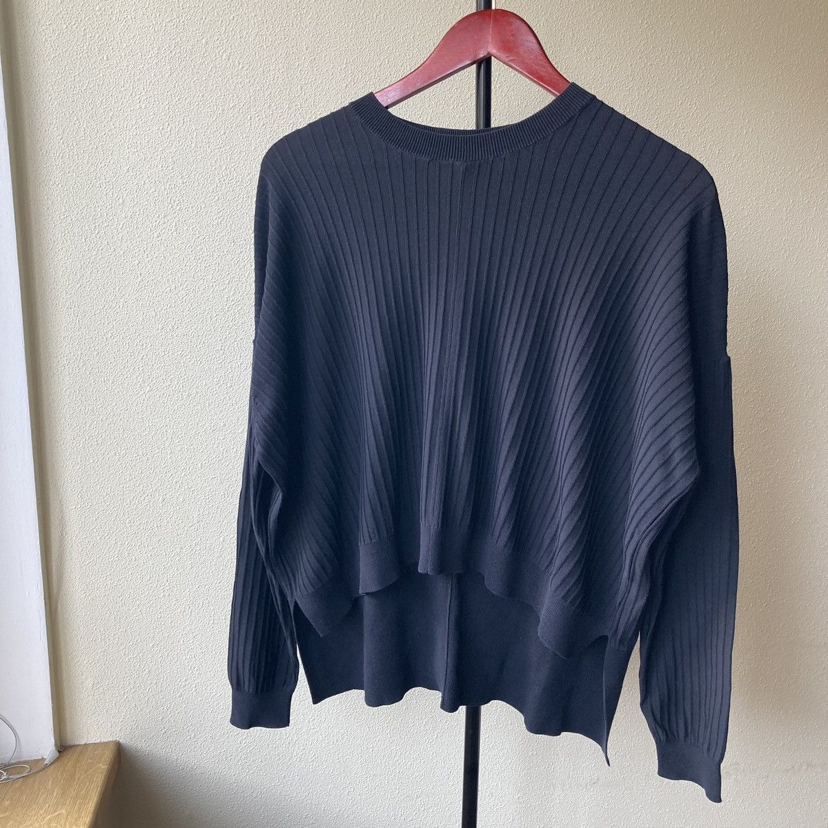 Acne Studios Acne Studios Issy Rib Black Luxury Avant Garde Sweatshirt Size S / US 4 / IT 40 - 1 Thumbnail