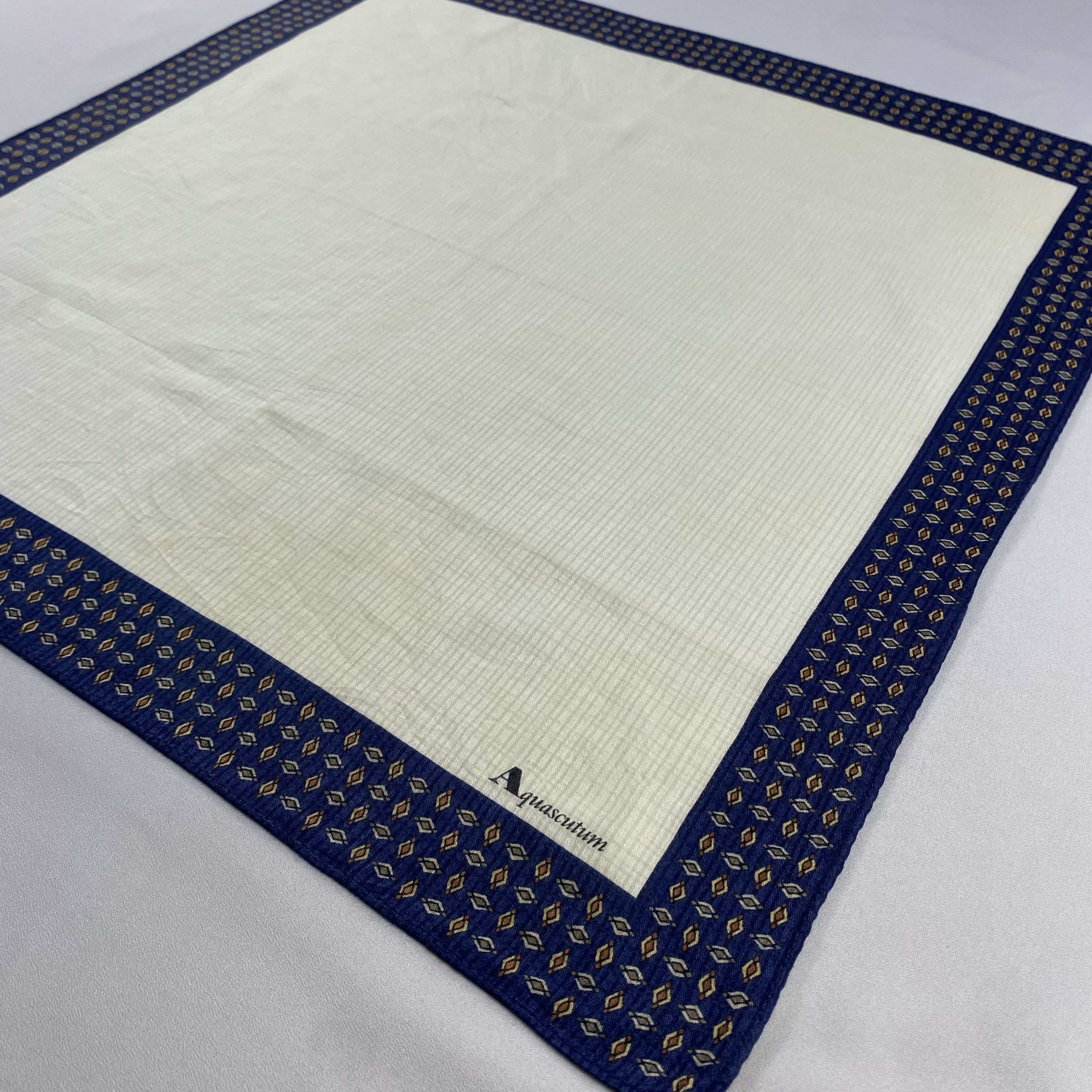 Aquascutum × Vintage Aquascutum Handkerchief / Neckerchief / Bandana-P1369 Size ONE SIZE - 2 Thumbnail