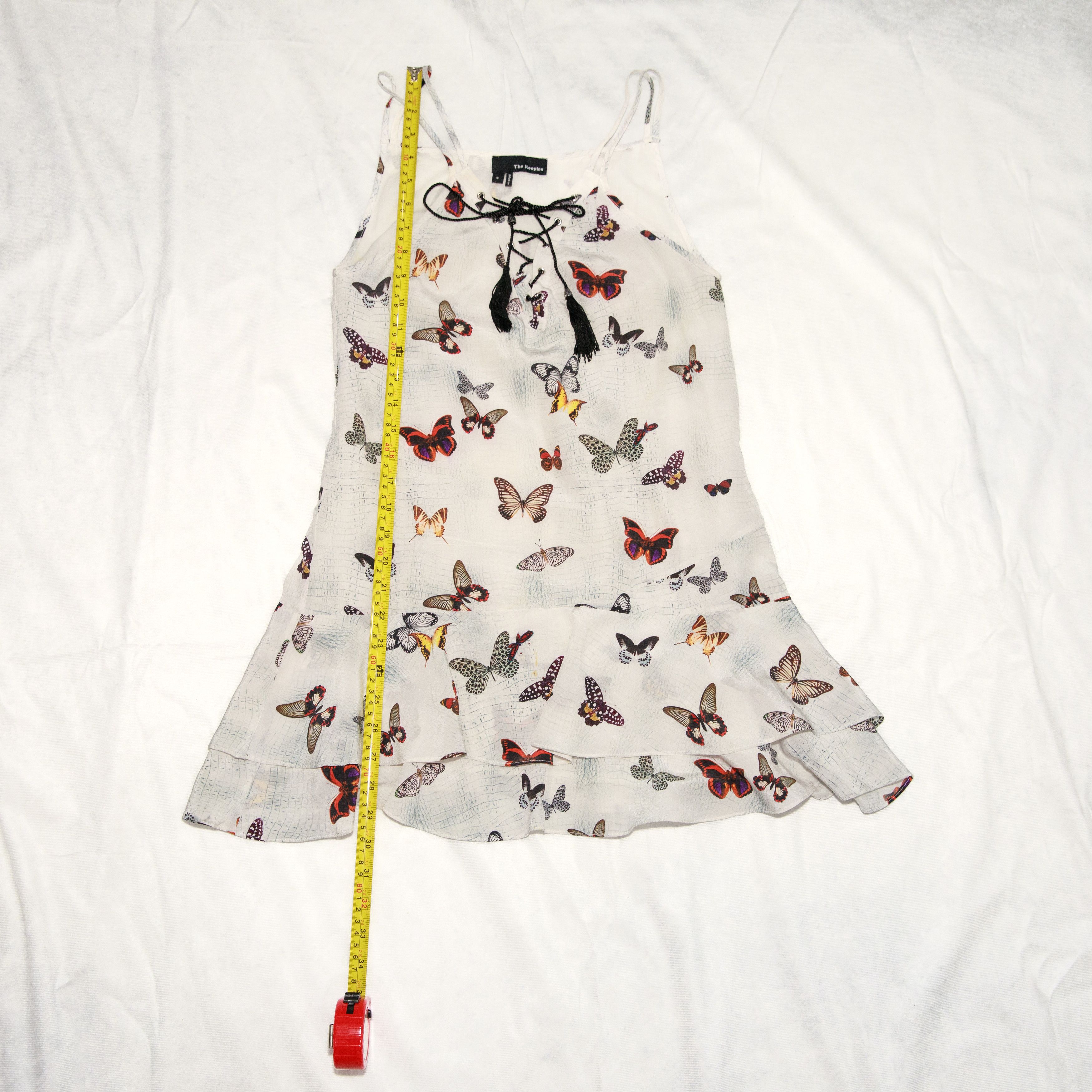 The Kooples The Kooples Butterfly Silk Mini Dress White Size S / US 4 / IT 40 - 7 Thumbnail