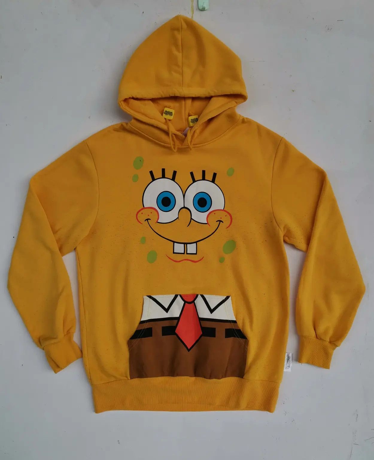 Cartoon Network Rare!!! Spongebob Squarepants Big Logo Hoodie Sweatshirt Size US L / EU 52-54 / 3 - 4 Thumbnail