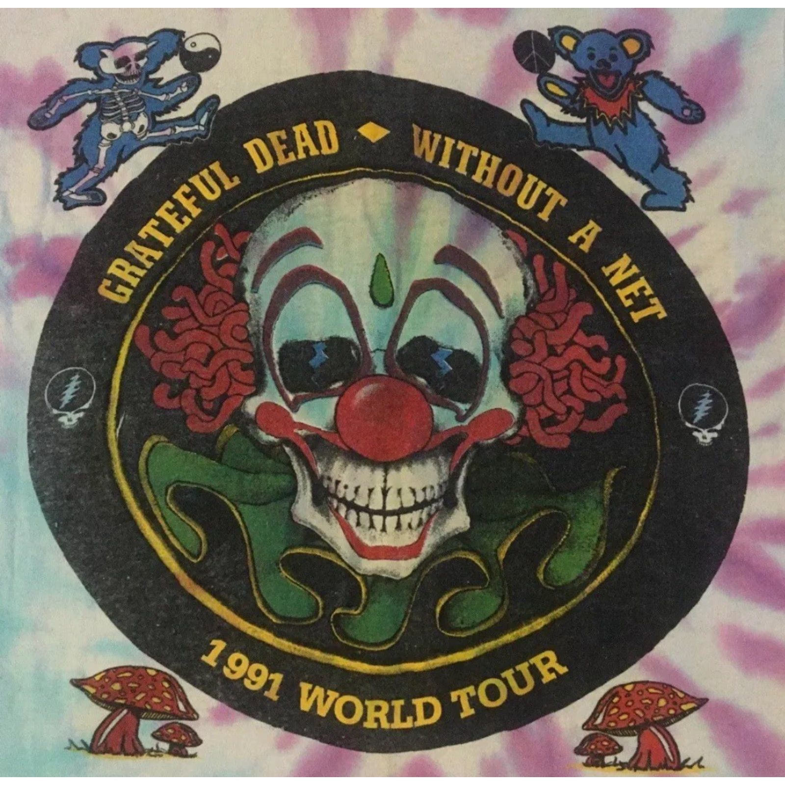 Vintage VINTAGE Grateful Dead Desert Storm Tour Shirt M Blue Short Sleeve Graphic Tee Mens 90s Concert Jerry Garcia Tie Dye Single Stitch USA Size US M / EU 48-50 / 2 - 4 Thumbnail