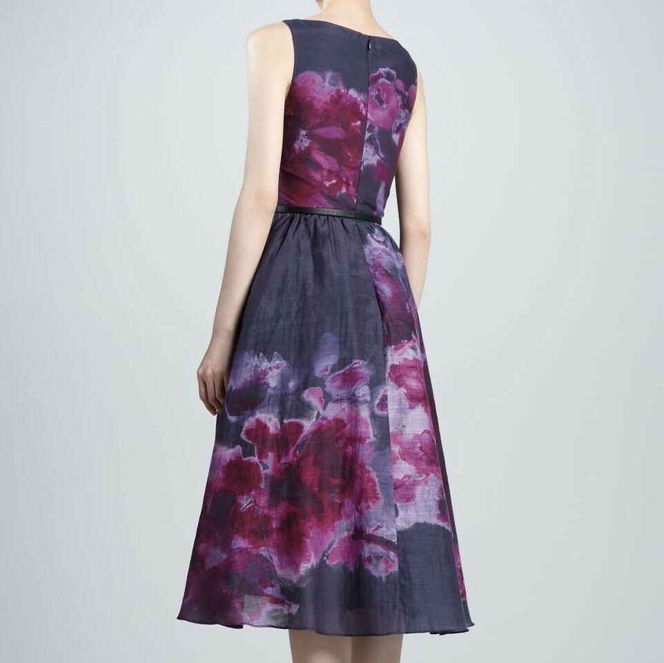 Lela Rose Lela Rose by Neiman Marcus Watercolor High-Low Dress Size M / US 6-8 / IT 42-44 - 2 Thumbnail