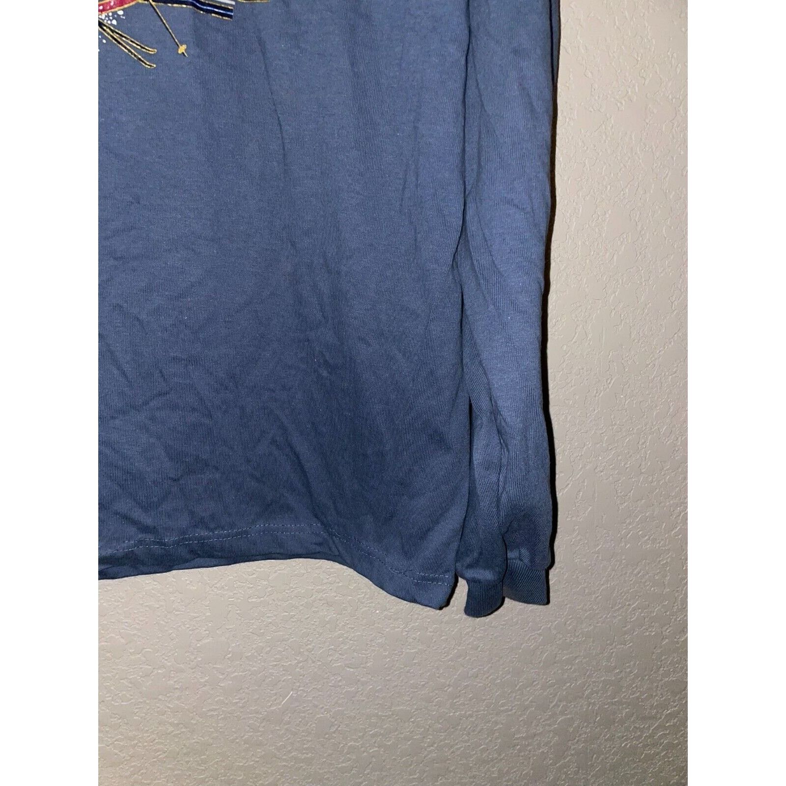 Anvil Vintage Ski Lake Tahoe Shirt Nevada Skiing Blue Tee 90s VTG Size US L / EU 52-54 / 3 - 8 Thumbnail