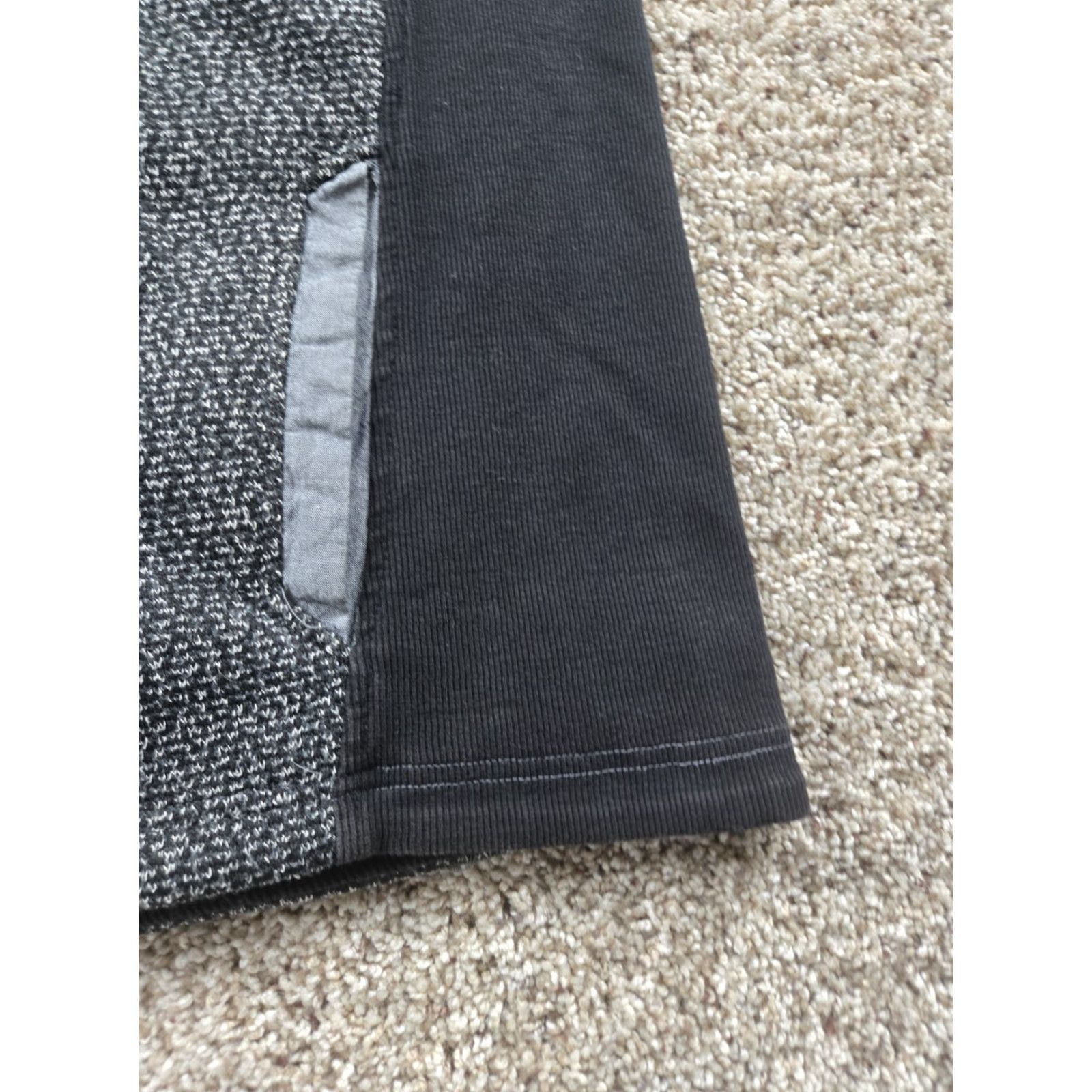 Carbon Carbon Jacket Mens XL Gray Knit Full Zip Bomber Stand-Up Collar Lined Pockets Fleece Insulated Size US XL / EU 56 / 4 - 6 Thumbnail