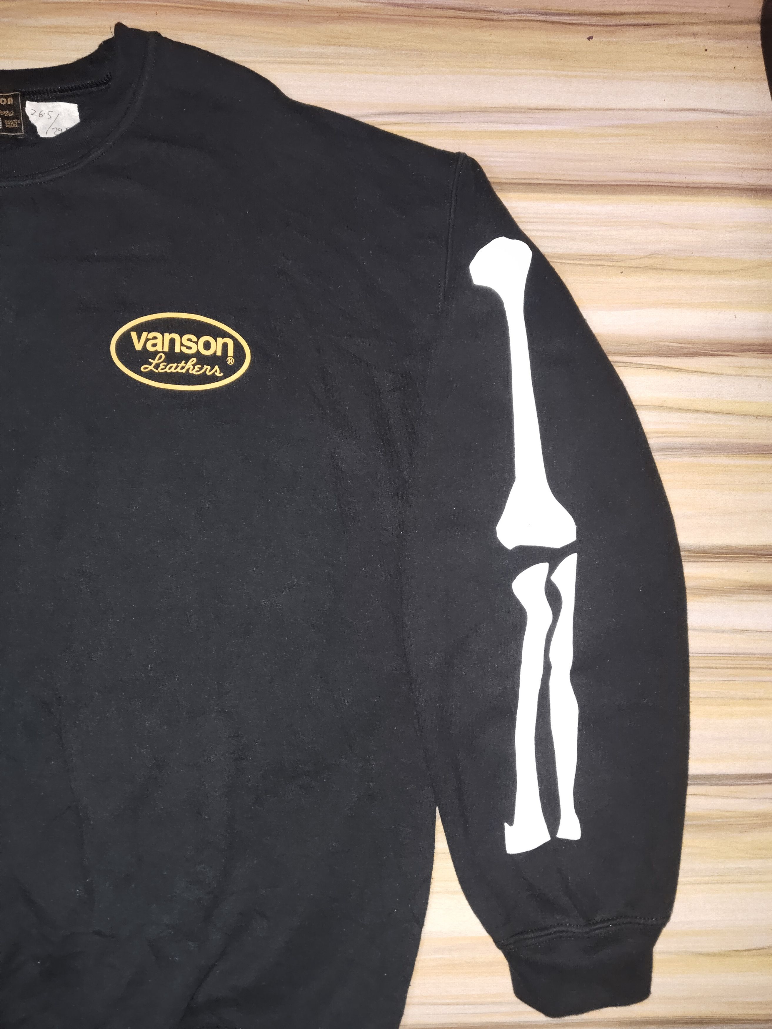 Vanson Leathers VANSON SKELETON Sweatshirt Size US XL / EU 56 / 4 - 2 Thumbnail