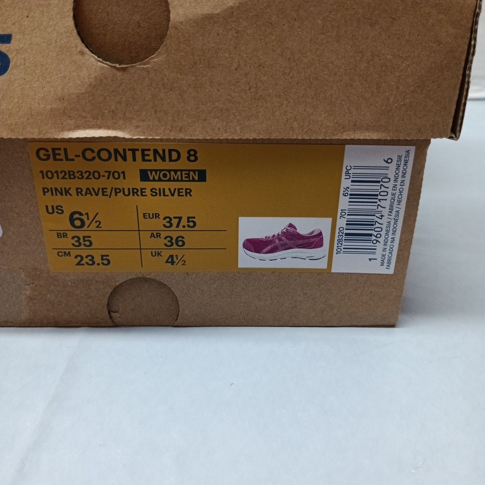 Asics ASICS Gel-Contend 8 Pink Rave Running Shoes Women's Size 6.5 Size US 6.5 / IT 36.5 - 8 Thumbnail