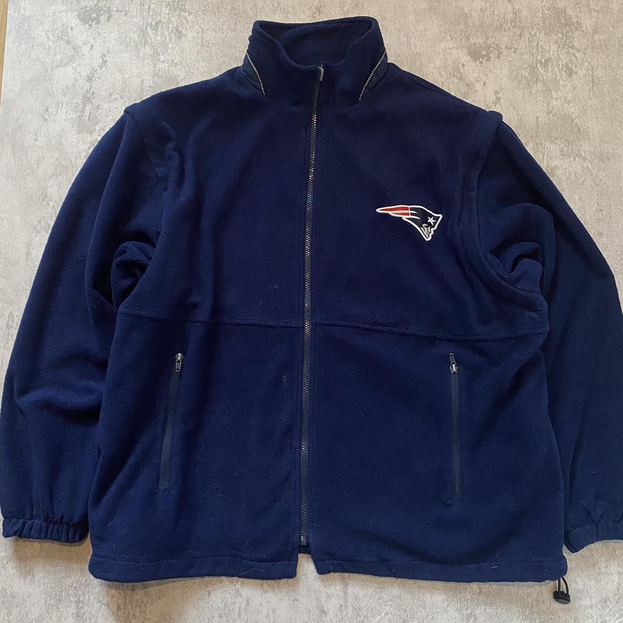 NFL Navy New England Patriots fleece jacket Size US XXL / EU 58 / 5 - 1 Thumbnail