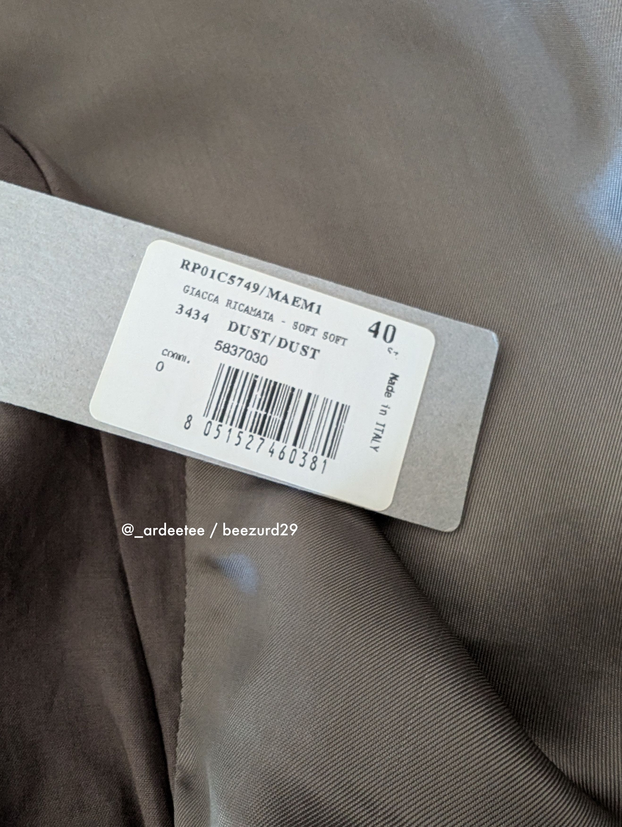 Rick Owens 💥$4K SAMPLE SEQUIN FOGPOCKET NEUE ALICE BLAZER JACKET Size S / US 4 / IT 40 - 15 Thumbnail