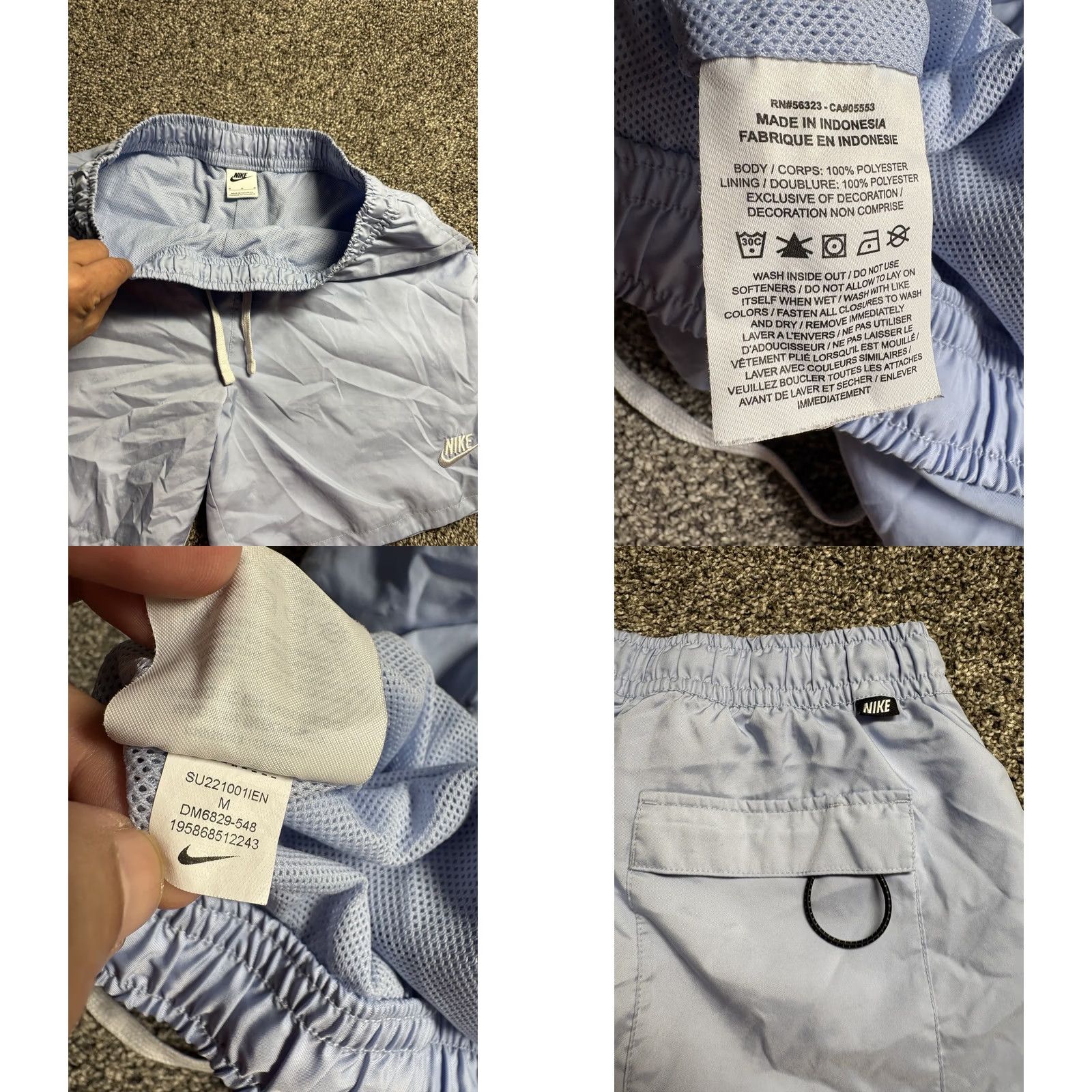 Nike Nike Sportswear Woven Flow Shorts Mens M Blue Elastic DM6829 Size US 31 - 8 Thumbnail