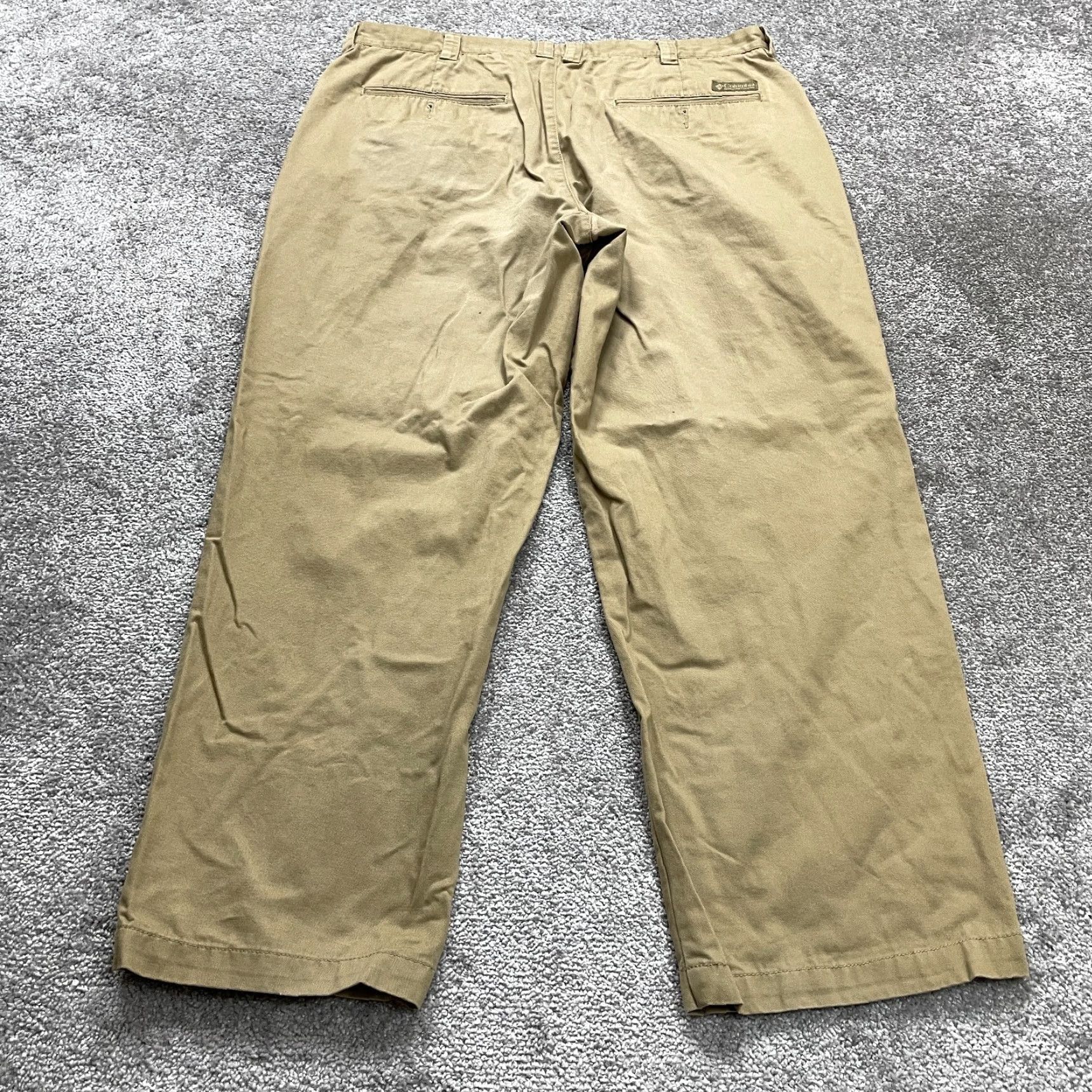Vintage Columbia Pants 38 Brown Chino Cotton Flat Front Straight Leg Casual Mens Size US 38 / EU 54 - 2 Thumbnail
