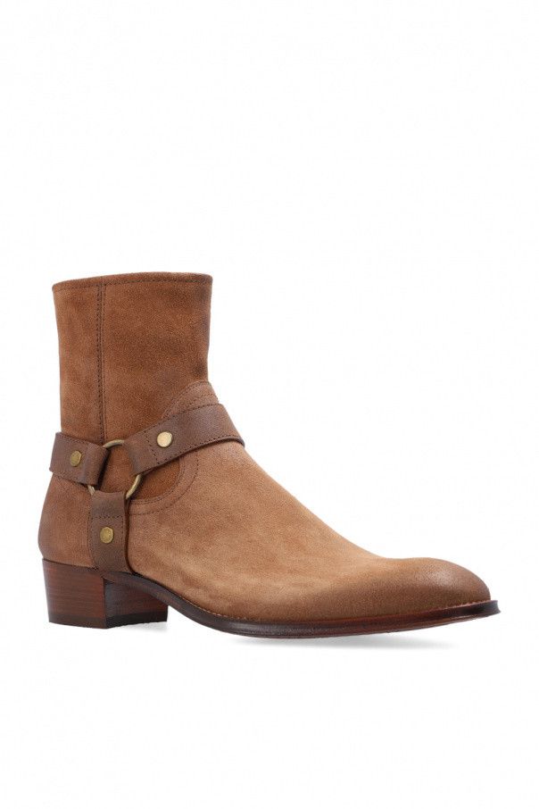 Saint Laurent Paris o1s1wg111224 Wyatt Harness Boots in Brown Size US 10 / EU 43 - 4 Thumbnail