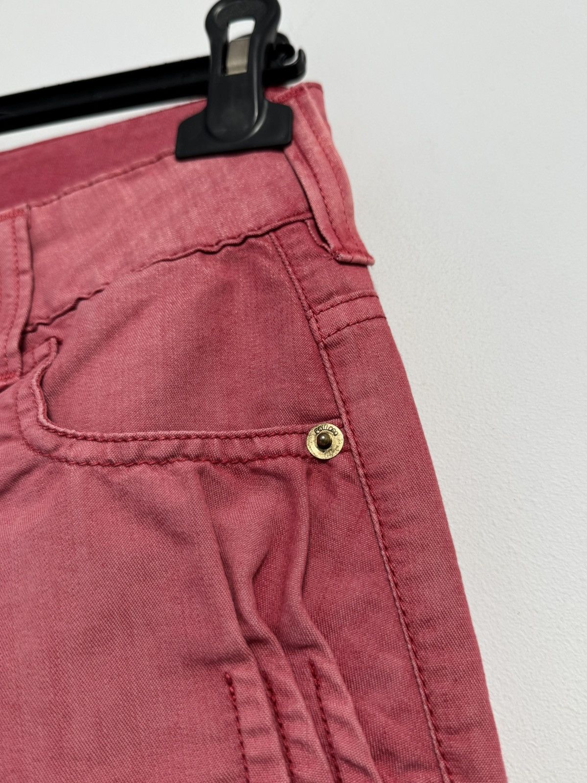 John Galliano NEW Galliano 3/4 cropped pants trousers pink size 26 40 Size 26" / US 2 / IT 38 - 10 Thumbnail