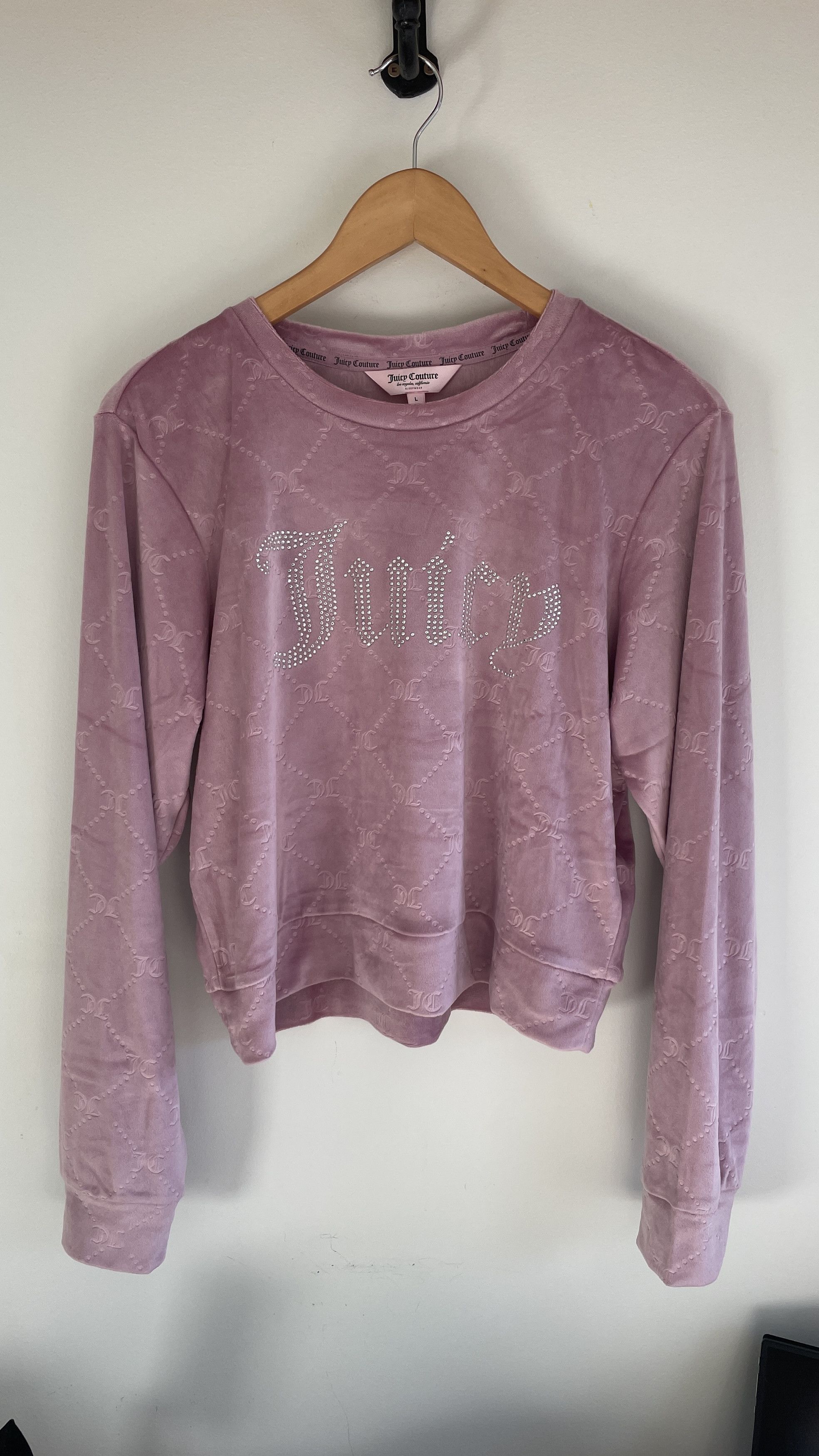 Juicy Couture PINK JUICY COUTURE SWEAT-SHIRT (L) Size L / US 10 / IT 46 - 1 Thumbnail