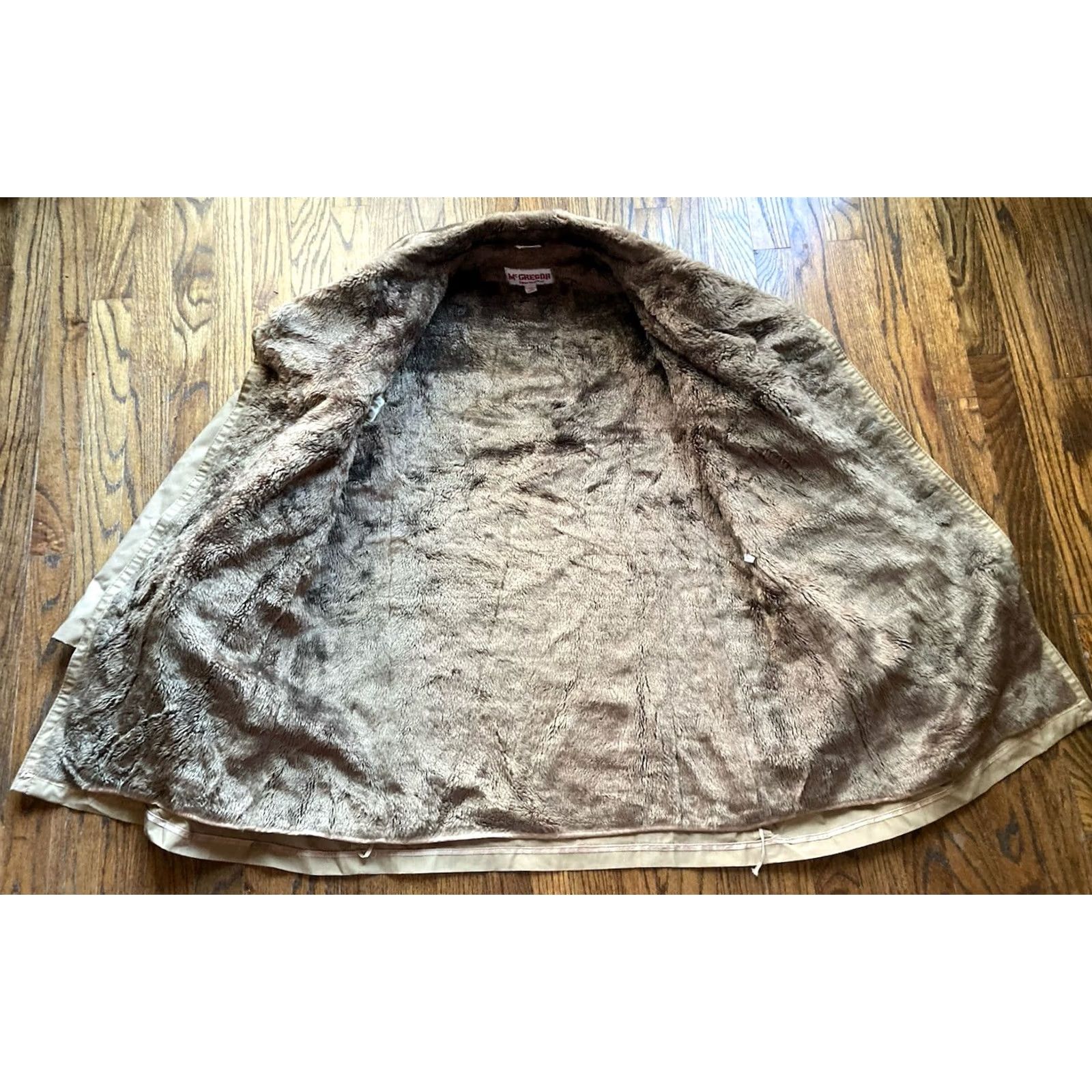 McGregor VINTAGE McGregor Jacket Mens 46L Western Sherpa Faux Fur Lined Coat Beige Jacket Size US S / EU 44-46 / 1 - 8 Thumbnail