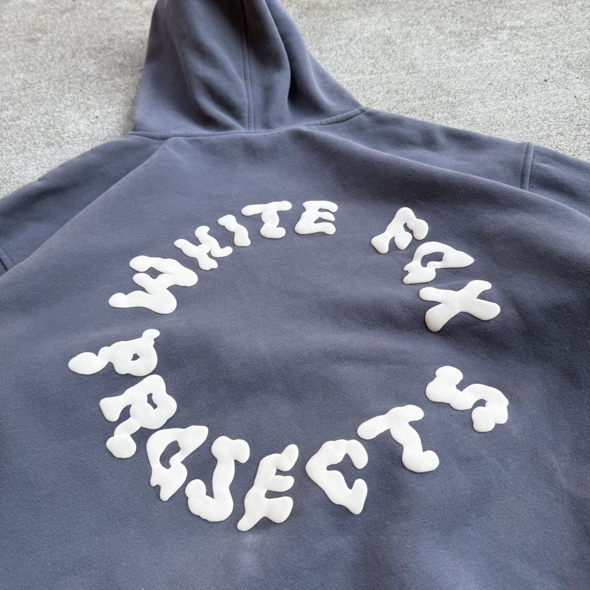 Other Charcoal Grey White Fox Project 5 Women’s Hoodie Size L / US 10 / IT 46 - 4 Thumbnail