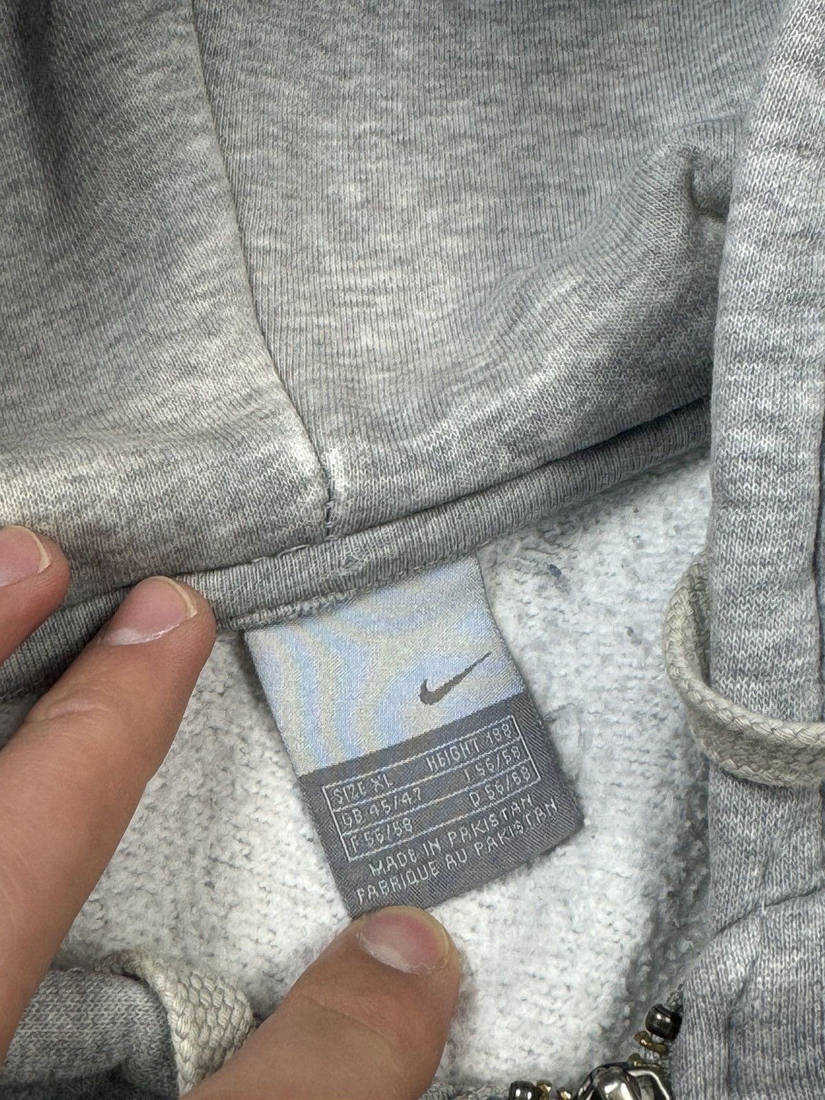 Nike Vintage Nike Y2K Zip Hoodie Size XL Size US XL / EU 56 / 4 - 11 Thumbnail