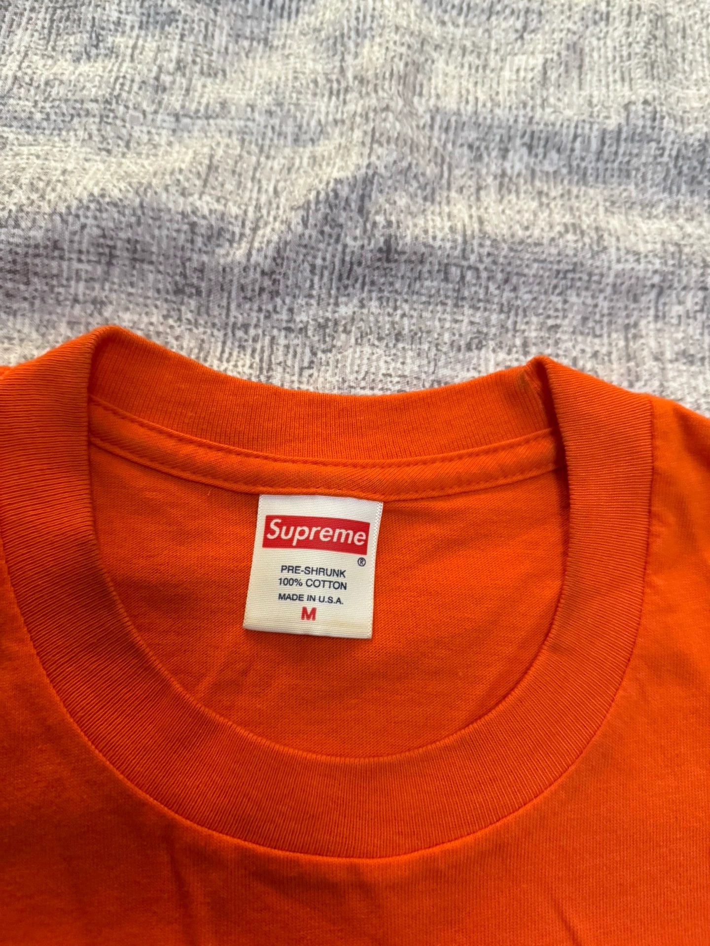Supreme Supreme Orange Box Logo Longsleeve Tee Size US M / EU 48-50 / 2 - 4 Thumbnail