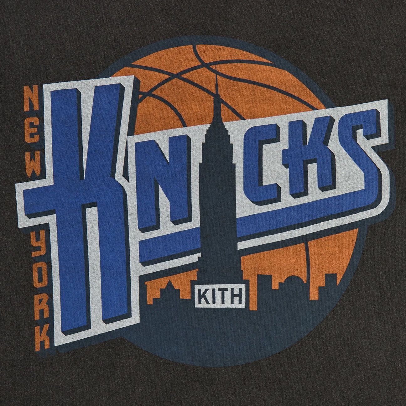 Kith Kith for the NY Knicks City Vintage Long Sleeve Tee Black XL Size US XL / EU 56 / 4 - 3 Thumbnail