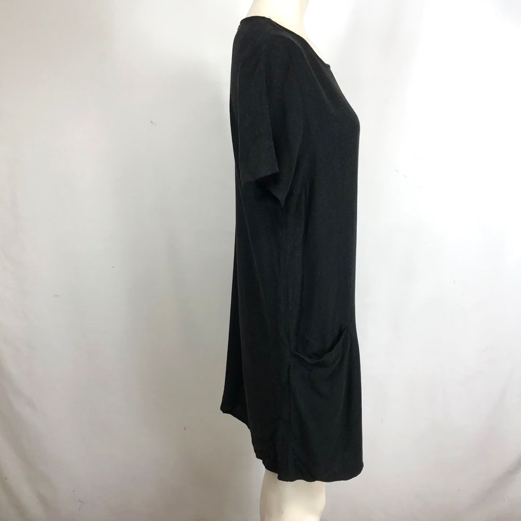 Lulus Lulus Dress Womens S Black Short Sleeve Tunic With Pockets Size Size 28" / US 6 / IT 42 - 4 Thumbnail