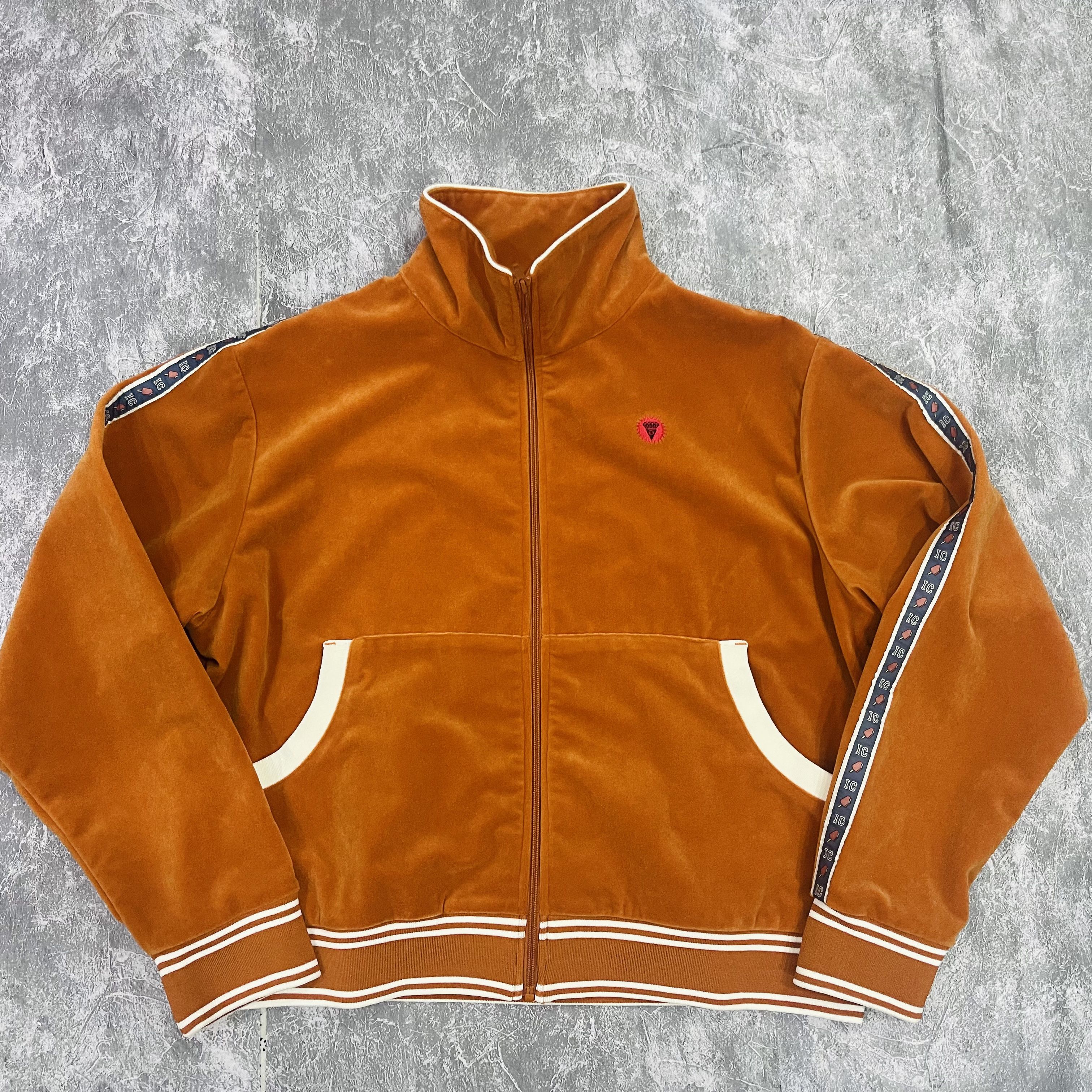 image of Icecream Velour Track Top in Orange, Men's (Size XL)