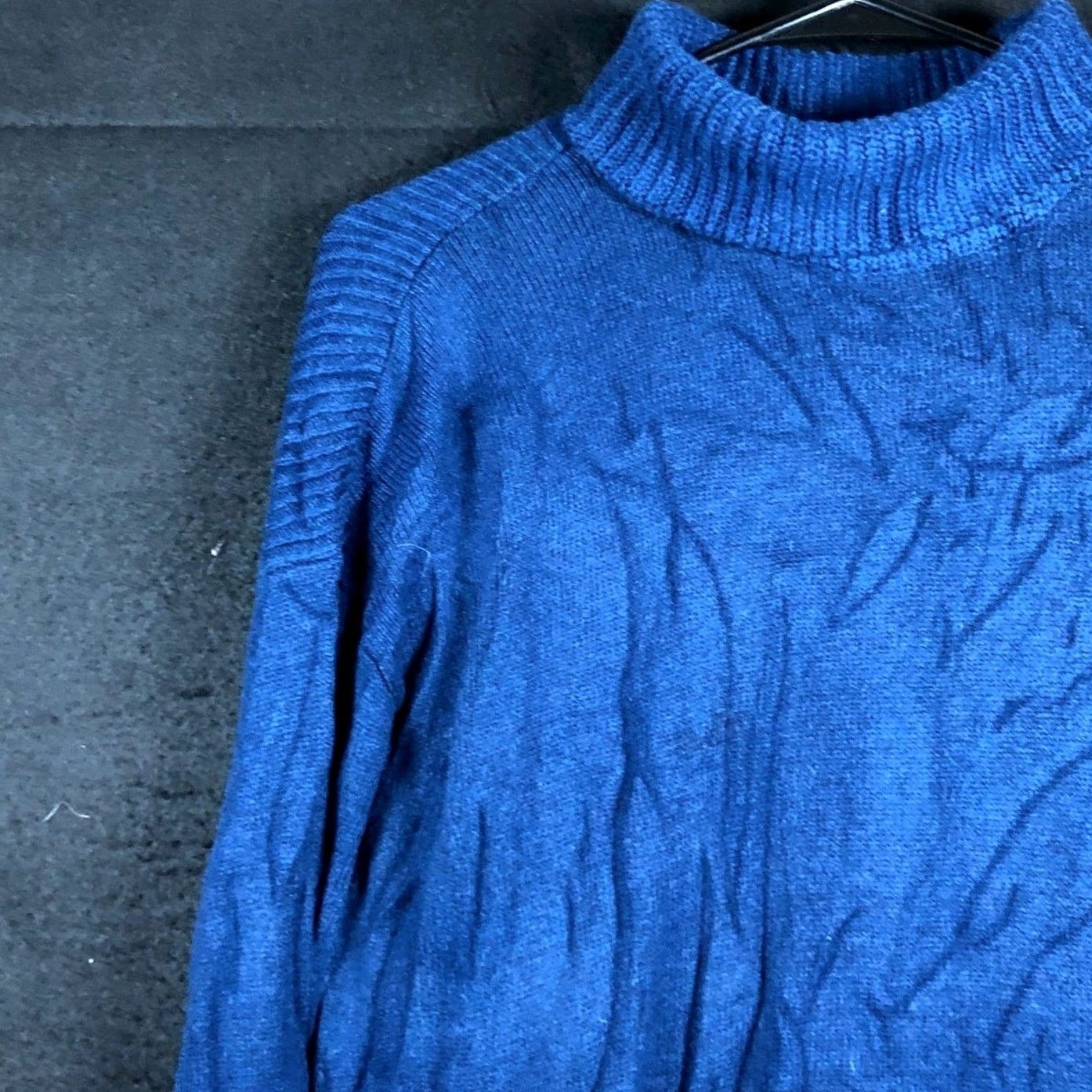 Lou & Grey Lou & Grey Womens Sweater Blue Mock Neck Long Sleeve Nylon Blend Medium Size M / US 6-8 / IT 42-44 - 4 Thumbnail