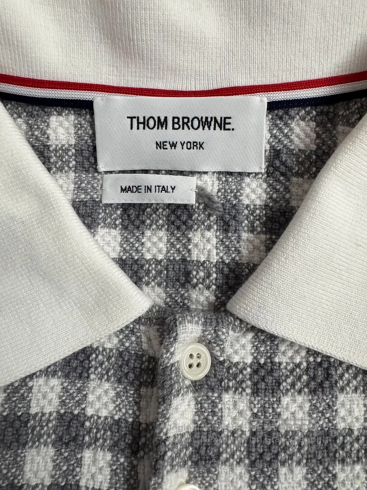 Thom Browne Thom Browne Check Patch Short Sleeve Polo. Size US XL / EU 56 / 4 - 4 Thumbnail