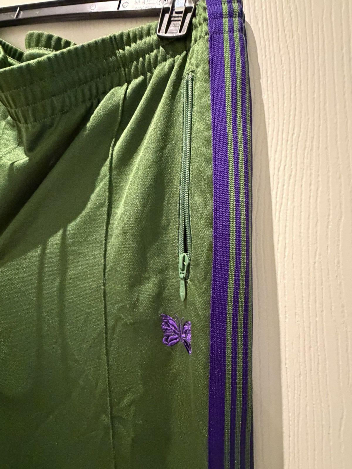 Needles Needles Green Drawstring Track pants Size US 38 / EU 54 - 2 Thumbnail