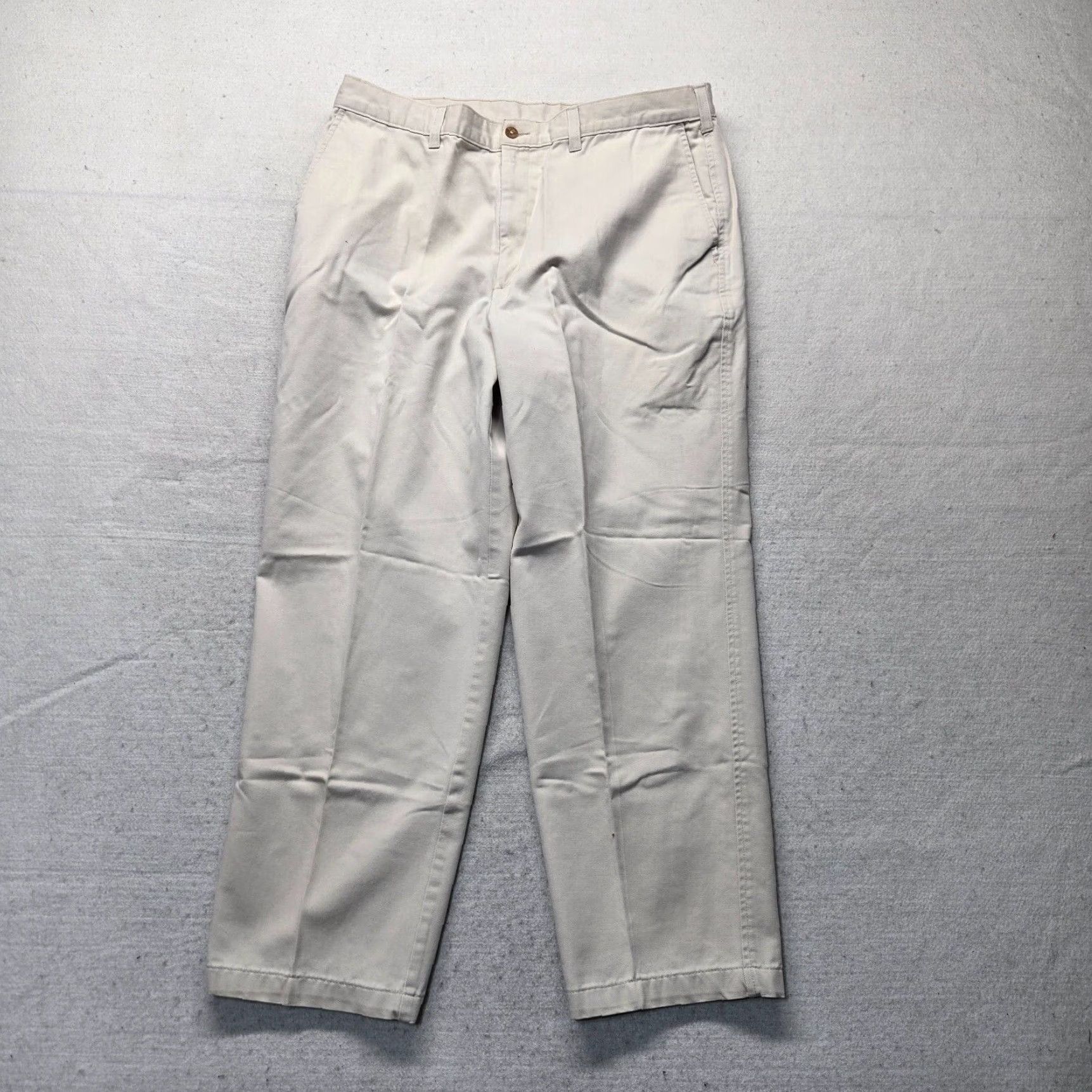 Farah Authentic Khaki Hued Cotton Twill Chino Fabric Work Dress Pants for Adult Mens Size 38 Waist 30 Inseam Size US 38 / EU 54 - 1 Thumbnail