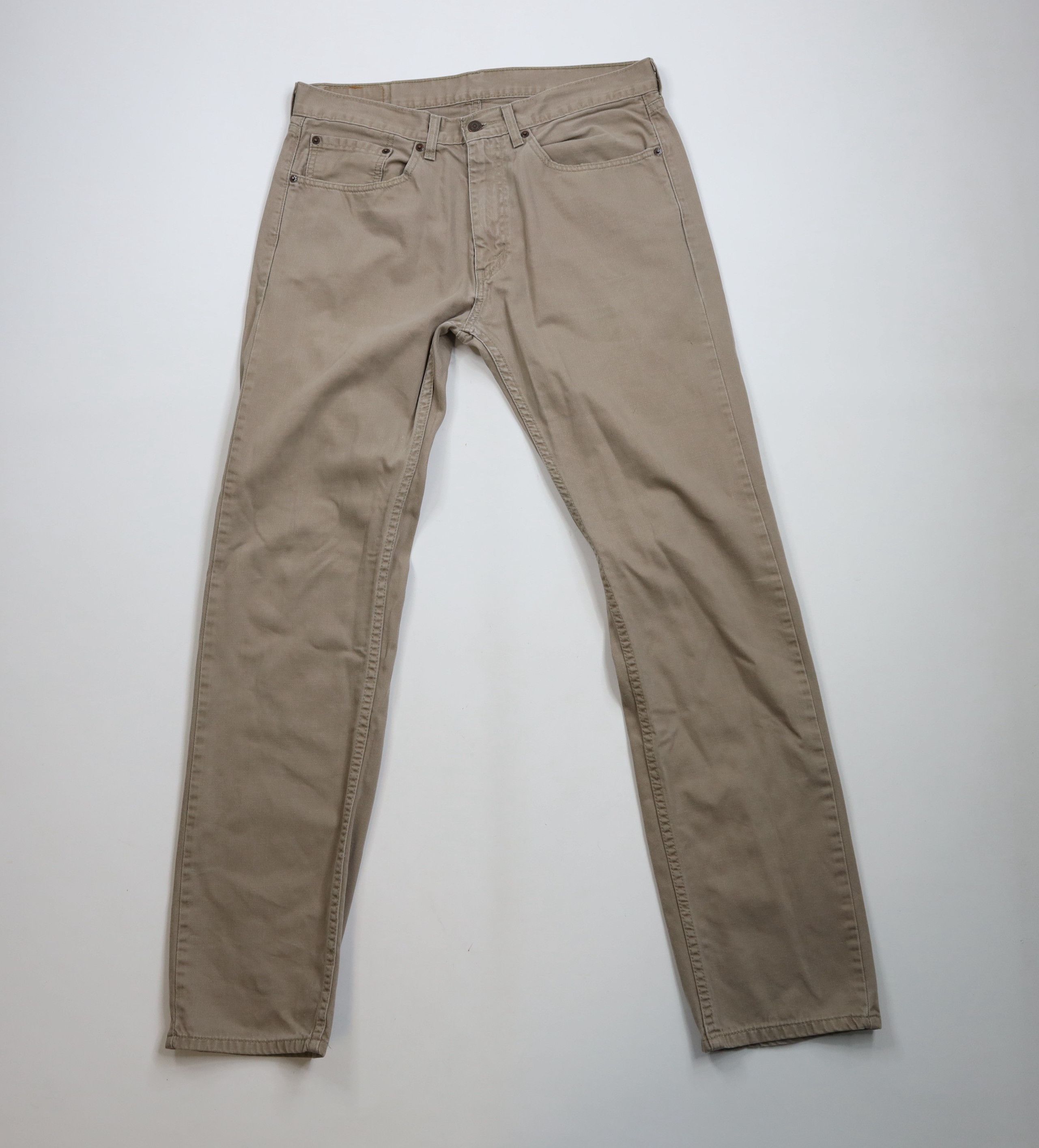 Levi's × Vintage Vintage Y2K Levis 505 Regular Straight Leg Denim Jeans Beige Size US 34 / EU 50 - 1 Thumbnail