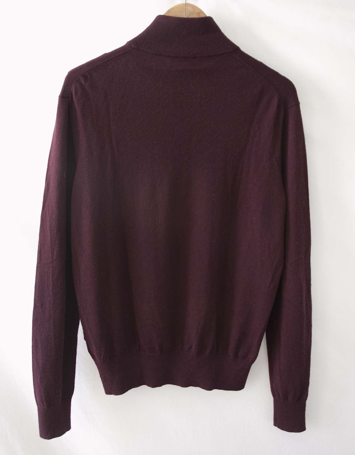 Ralph Lauren Ralph Lauren Sweater 100% Merino Wool Size M Burgundy Size US M / EU 48-50 / 2 - 6 Thumbnail