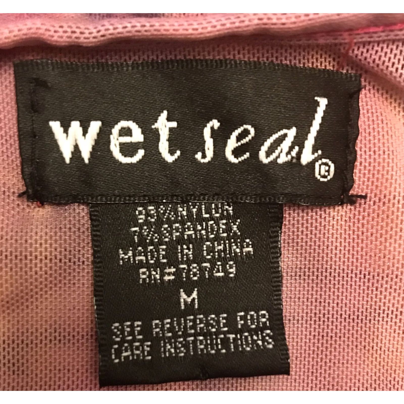 Vintage Wet Seal Tank Juniors M Purple Sheer Ruffle Nylon Spandex Sleeveless Tank Top Woman/Women Casual Party/Cocktail 1257 Size M / US 6-8 / IT 42-44 - 3 Thumbnail