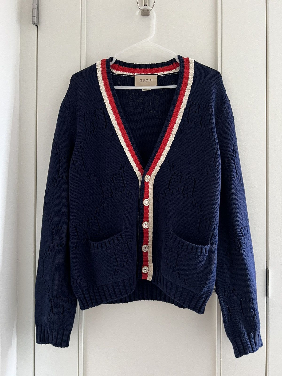 Gucci GUCCI New Logo Cardigan Size US S / EU 44-46 / 1 - 1 Thumbnail
