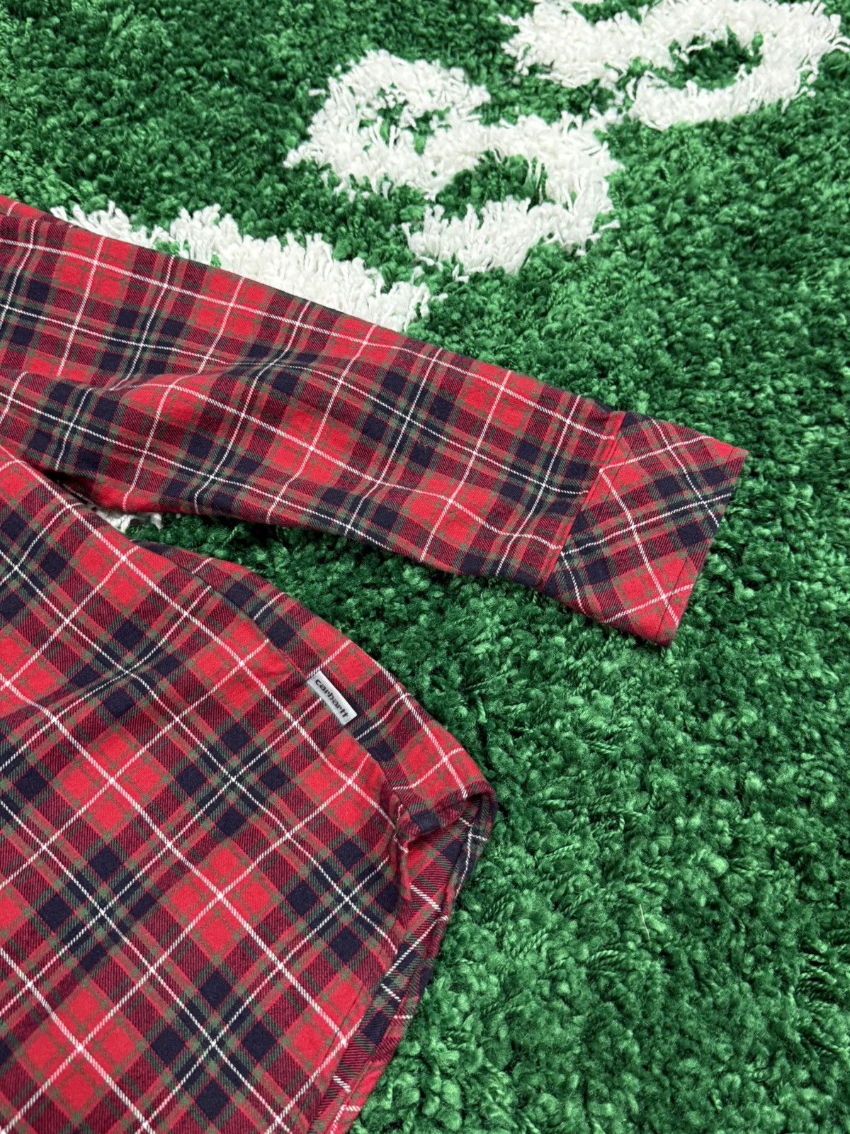 Carhartt Wip Carhartt WIP Huffman Shirt Red Plaid Flannel W.I.P 90s Size US M / EU 48-50 / 2 - 3 Thumbnail