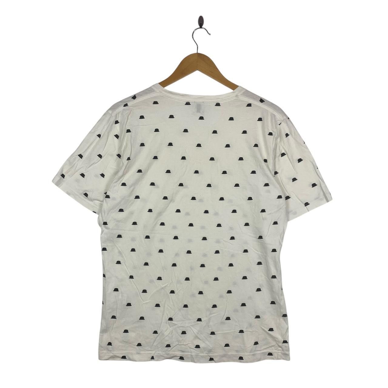 Takeo Kikuchi TAKEO KIKUCHI JAPAN Bowler Hat Over Print AOP Tee Shirt Size M / US 6-8 / IT 42-44 - 4 Thumbnail
