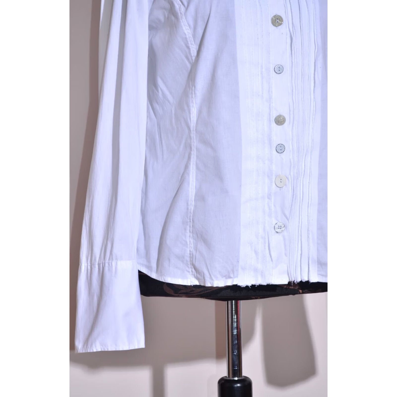 Vintage Bottega by Elisa Cavaletti Women's White Shirt Blouse Button Down Size L Size L / US 10 / IT 46 - 3 Thumbnail