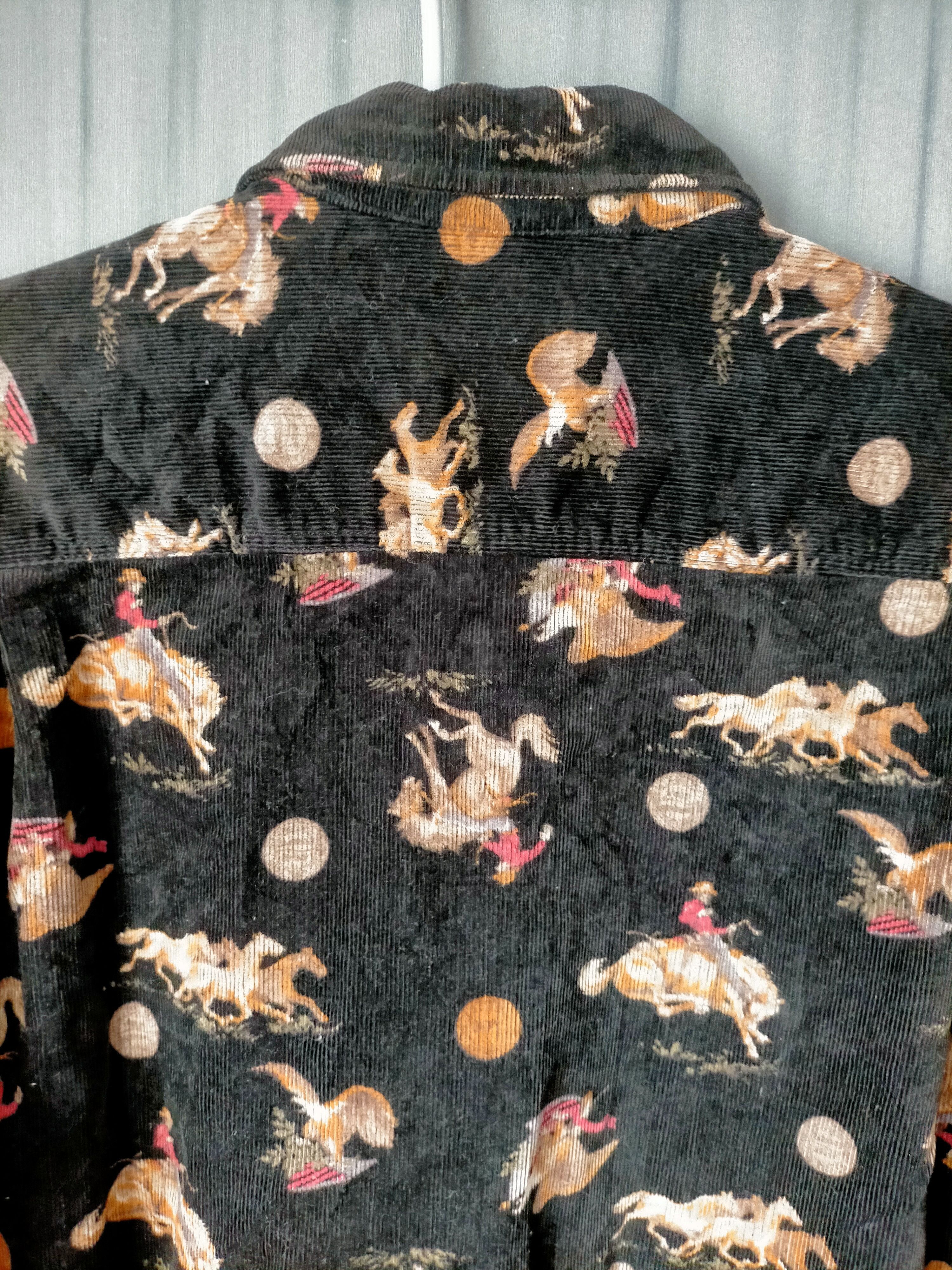 Lee 🔥Rare Lee Coudroy Full print Work shirt button ups Size US L / EU 52-54 / 3 - 11 Thumbnail