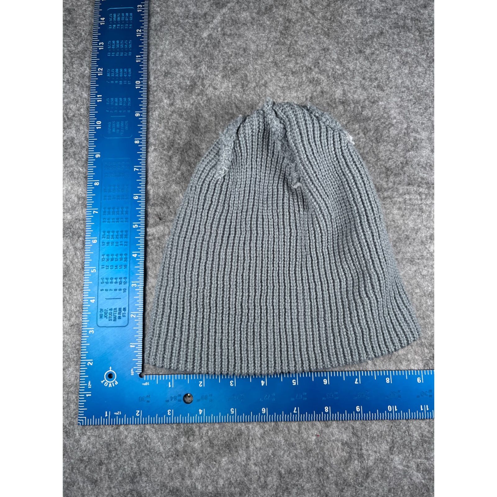 Vintage Beanie Toque Adult One Size Blue Double Knit 100% Acrylic Winter Snow Ski Size ONE SIZE - 4 Thumbnail