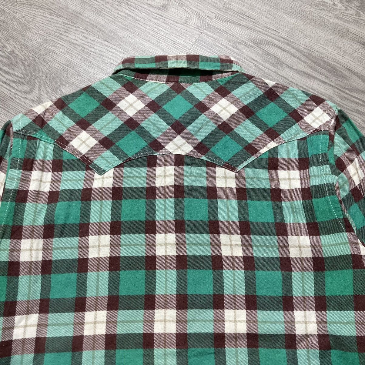 Japanese Brand 2000s Back Number Western Shirt Flanel Number (N)ine Style Size US M / EU 48-50 / 2 - 10 Thumbnail
