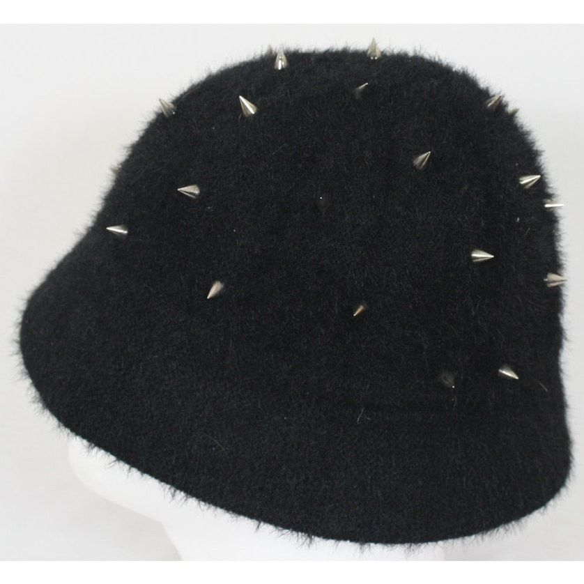 Handmade × Vintage Custom Made 1/1 Faux Fur Spiked Goth Punk Bucket Hat Small Size ONE SIZE - 3 Thumbnail