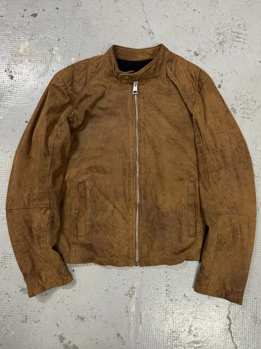 Imperial 2000s Imperial Biker Raw Brown Leather Jacket Size US M / EU 48-50 / 2 - 3 Thumbnail