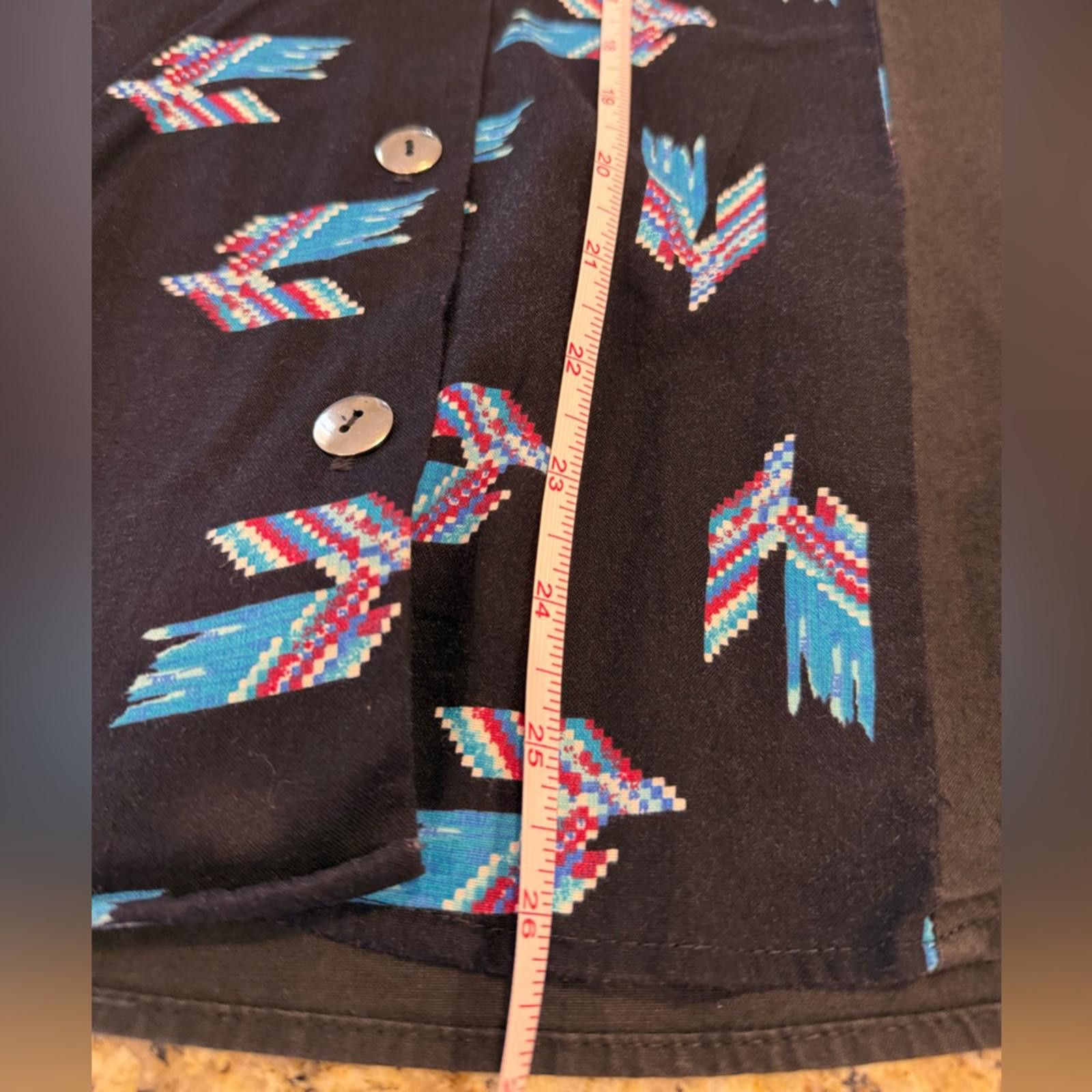 Other Ozark Mountain vintage western black teal button up top SZ M Size M / US 6-8 / IT 42-44 - 9 Thumbnail
