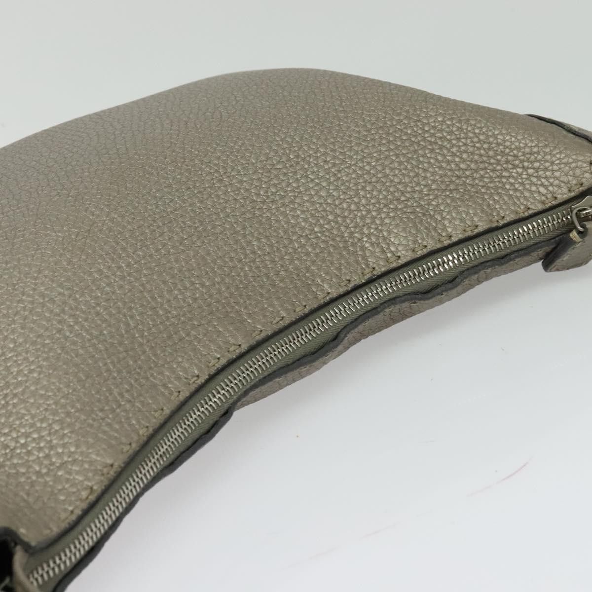 Fendi FENDI Celeria Shoulder Bag Leather Gray Silver Size ONE SIZE - 6 Thumbnail