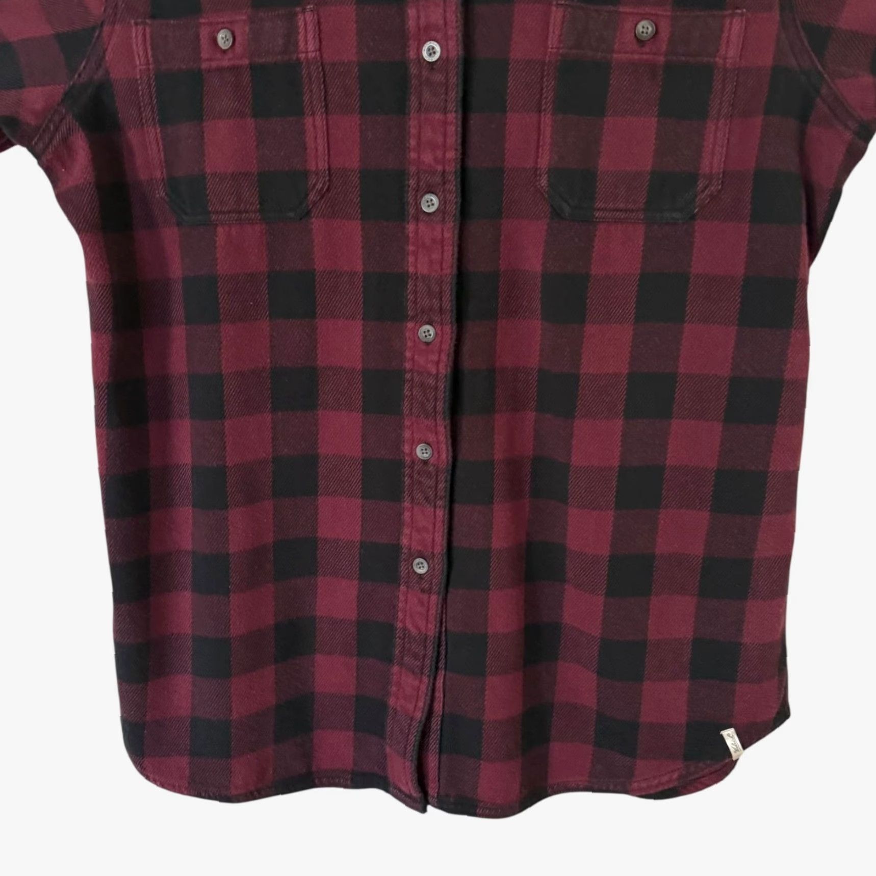 Vintage Woolrich Buffalo Check Flannel Shirt Red Women's Large Plaid Cotton Button-Up Size L / US 10 / IT 46 - 6 Thumbnail