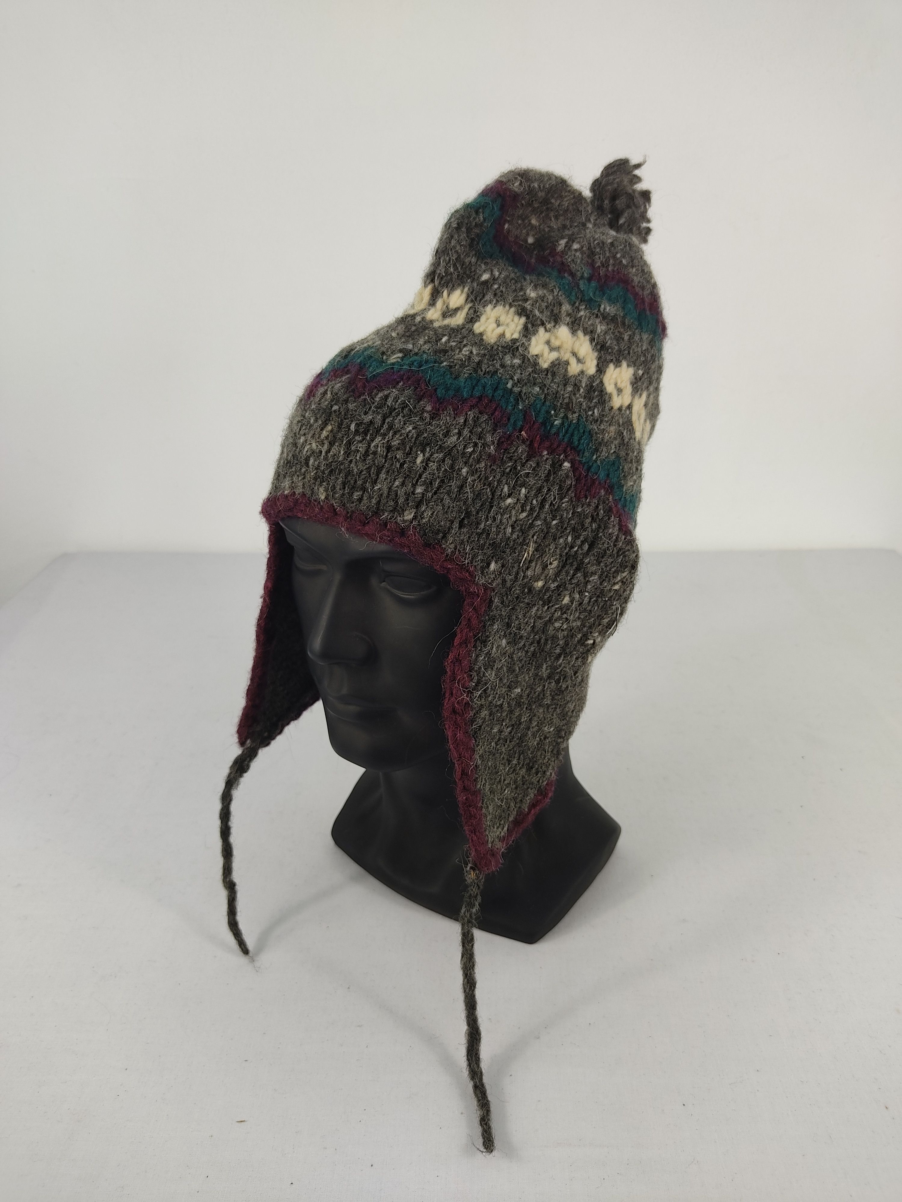 Handmade × Japanese Brand × Vintage Vintage Japanese Brand Earflap Wool Beanie/Snow Hat/Snow Cap Size ONE SIZE - 1 Thumbnail