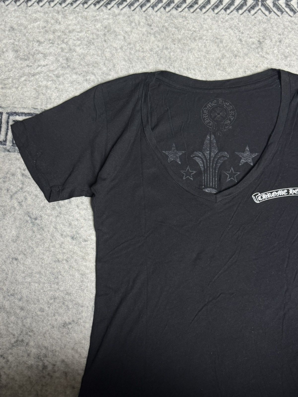 Chrome Hearts Chrome Hearts - Ninja Star Fleur V-Neck Size S / US 4 / IT 40 - 4 Thumbnail